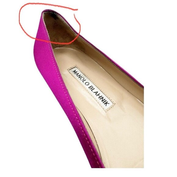 Manolo Blahnik Pink Flats with Embellished Buckle - Picture 7 of 10